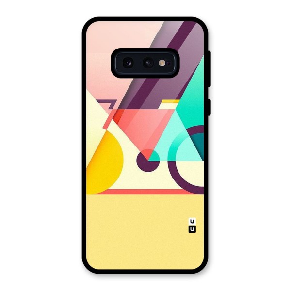 Abstract Cycle Glass Back Case for Galaxy S10e