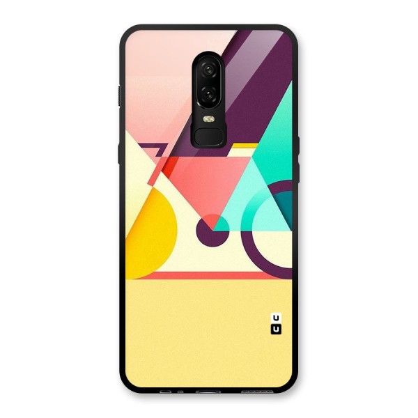 Abstract Cycle Glass Back Case for OnePlus 6