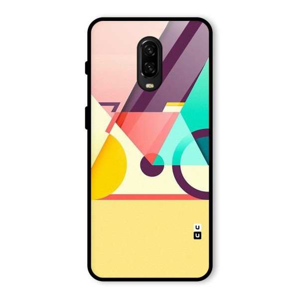 Abstract Cycle Glass Back Case for OnePlus 6T