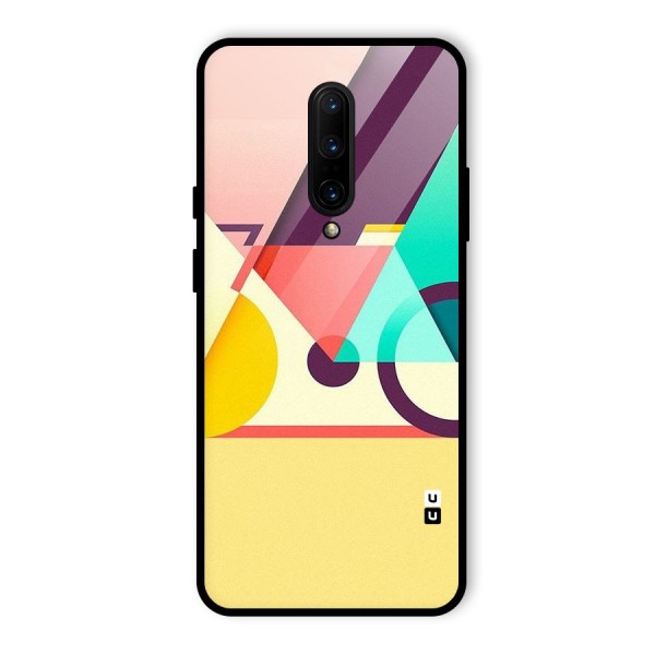 Abstract Cycle Glass Back Case for OnePlus 7 Pro