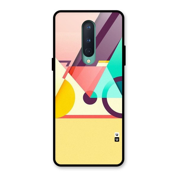 Abstract Cycle Glass Back Case for OnePlus 8