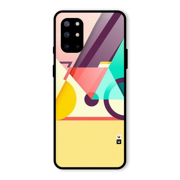 Abstract Cycle Glass Back Case for OnePlus 8T