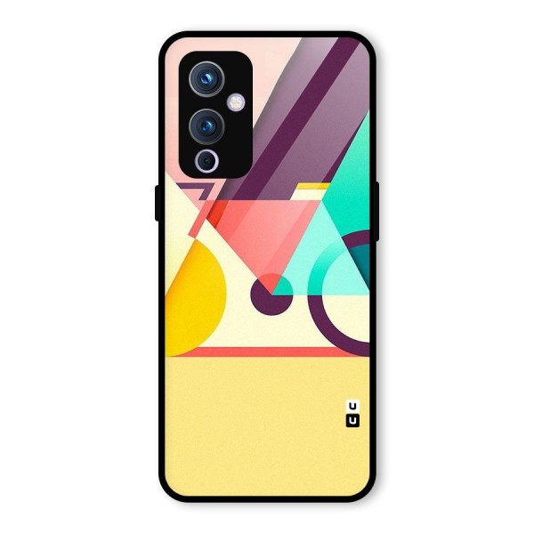 Abstract Cycle Glass Back Case for OnePlus 9