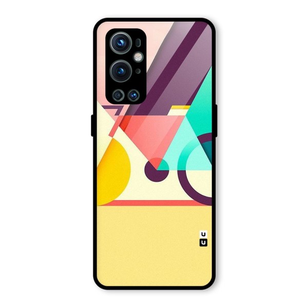 Abstract Cycle Glass Back Case for OnePlus 9 Pro
