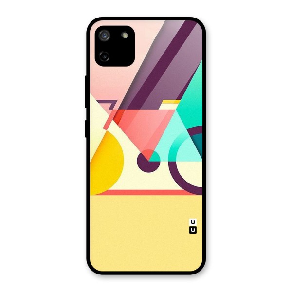 Abstract Cycle Glass Back Case for Realme C11