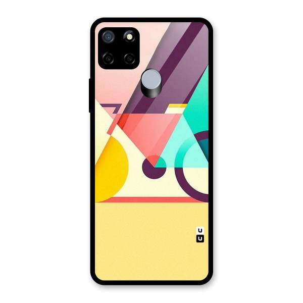 Abstract Cycle Glass Back Case for Realme C12