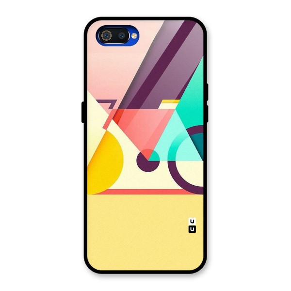 Abstract Cycle Glass Back Case for Realme C2