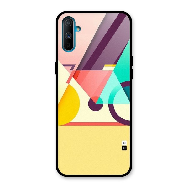 Abstract Cycle Glass Back Case for Realme C3