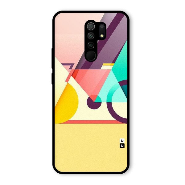 Abstract Cycle Glass Back Case for Redmi 9 Prime