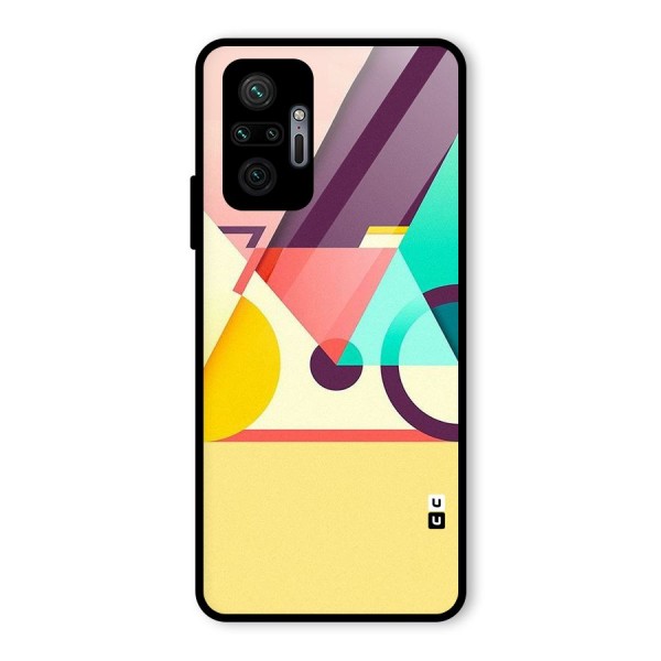 Abstract Cycle Glass Back Case for Redmi Note 10 Pro