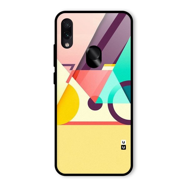Abstract Cycle Glass Back Case for Redmi Note 7
