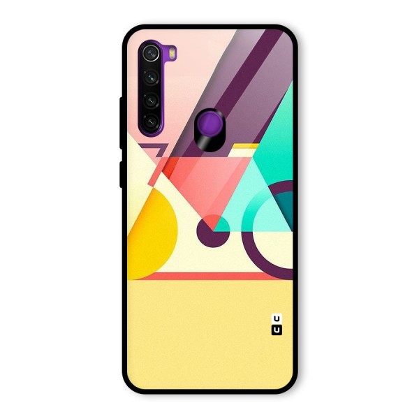 Abstract Cycle Glass Back Case for Redmi Note 8