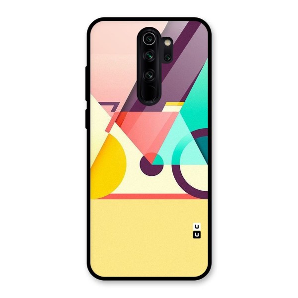 Abstract Cycle Glass Back Case for Redmi Note 8 Pro