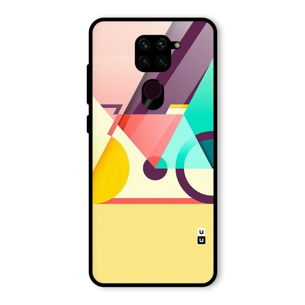 Abstract Cycle Glass Back Case for Redmi Note 9