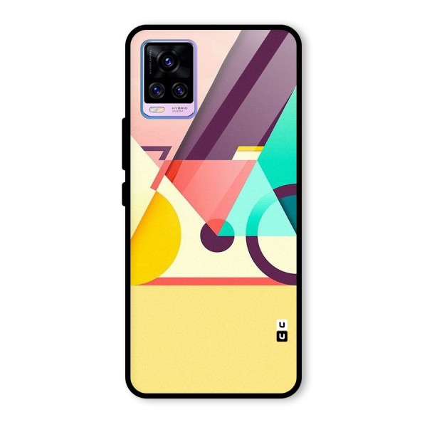 Abstract Cycle Glass Back Case for Vivo V20 Pro