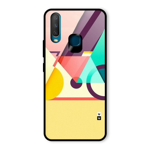 Abstract Cycle Glass Back Case for Vivo Y12