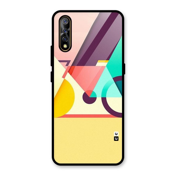 Abstract Cycle Glass Back Case for Vivo Z1x