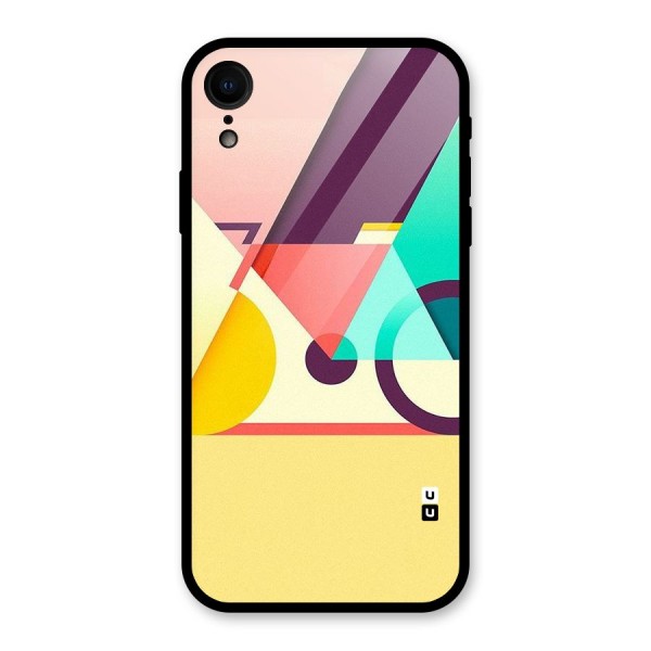 Abstract Cycle Glass Back Case for XR