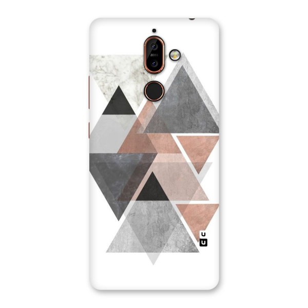 Abstract Diamond Pink Design Back Case for Nokia 7 Plus