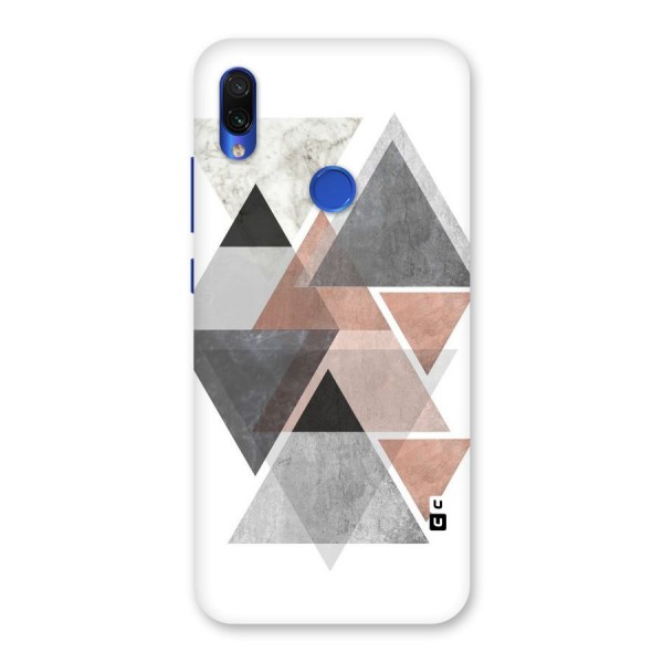 Abstract Diamond Pink Design Back Case for Redmi Note 7S