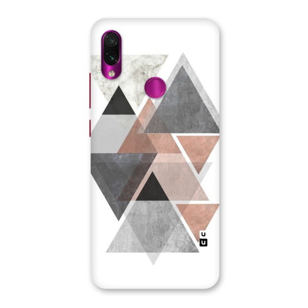 Abstract Diamond Pink Design Back Case for Redmi Note 7 Pro