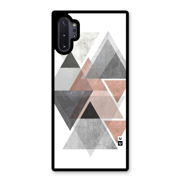 Abstract Diamond Pink Design Glass Back Case for Galaxy Note 10 Plus