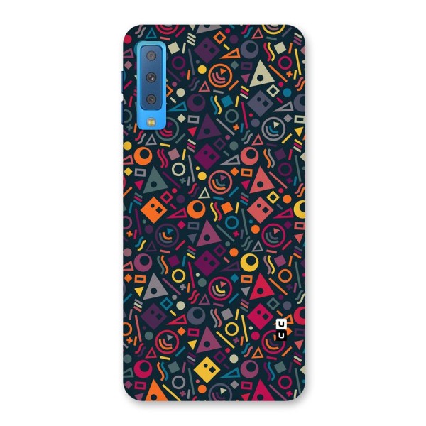 Abstract Figures Back Case for Galaxy A7 (2018)