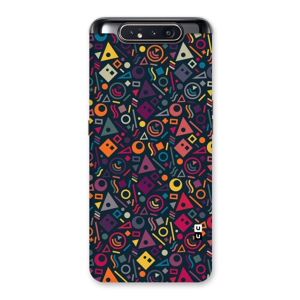 Abstract Figures Back Case for Galaxy A80