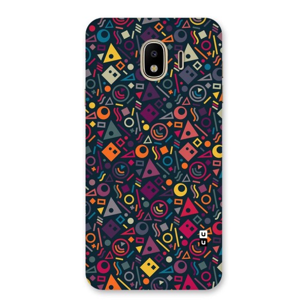 Abstract Figures Back Case for Galaxy J4