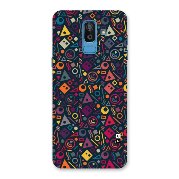 Abstract Figures Back Case for Galaxy J8