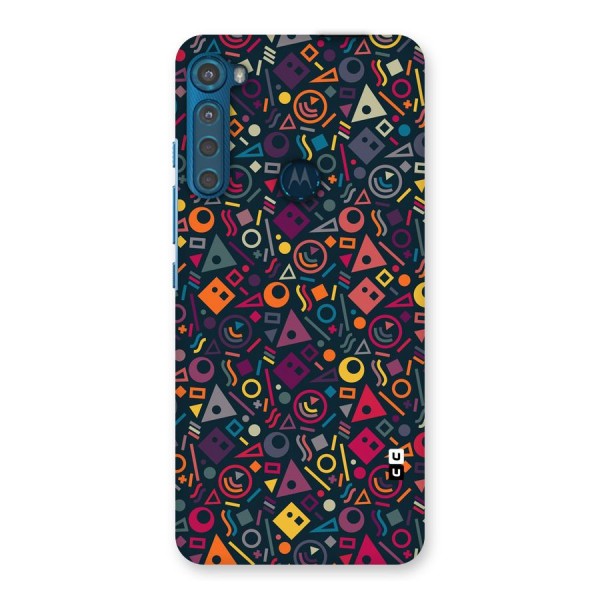Abstract Figures Back Case for Motorola One Fusion Plus