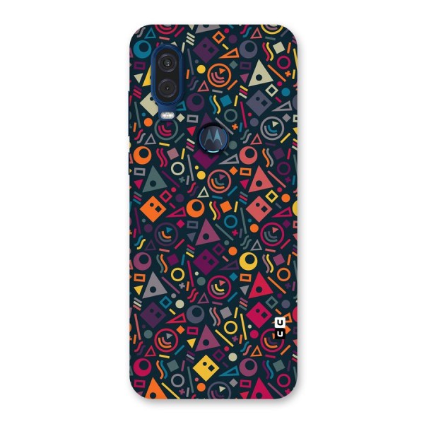 Abstract Figures Back Case for Motorola One Vision