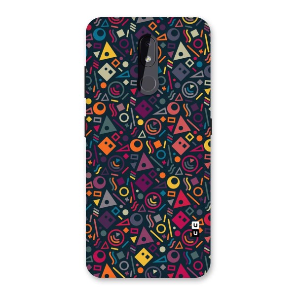 Abstract Figures Back Case for Nokia 3.2