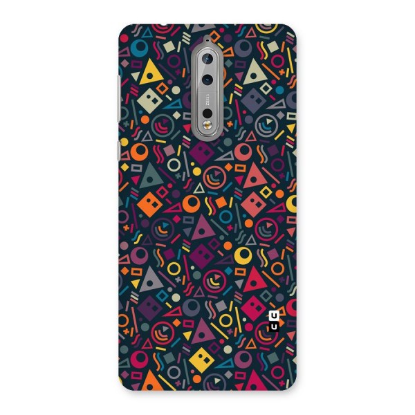 Abstract Figures Back Case for Nokia 8