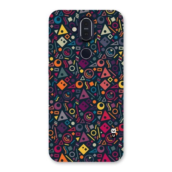 Abstract Figures Back Case for Nokia 8.1