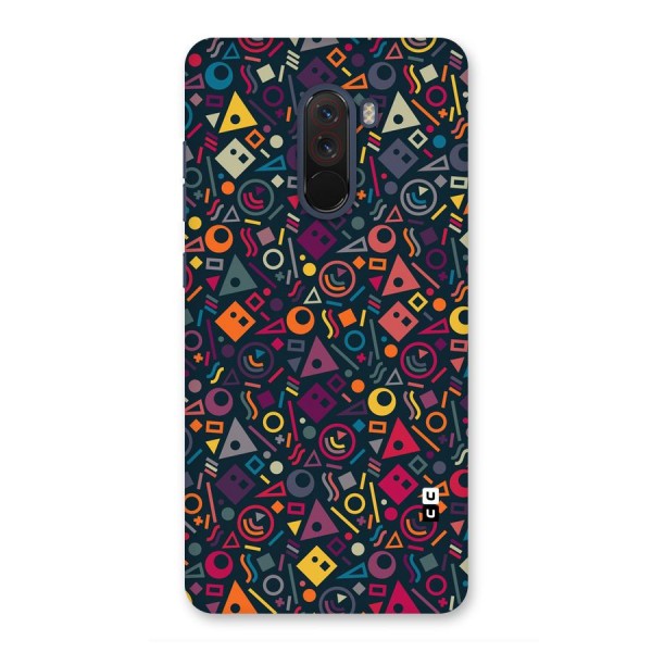 Abstract Figures Back Case for Poco F1