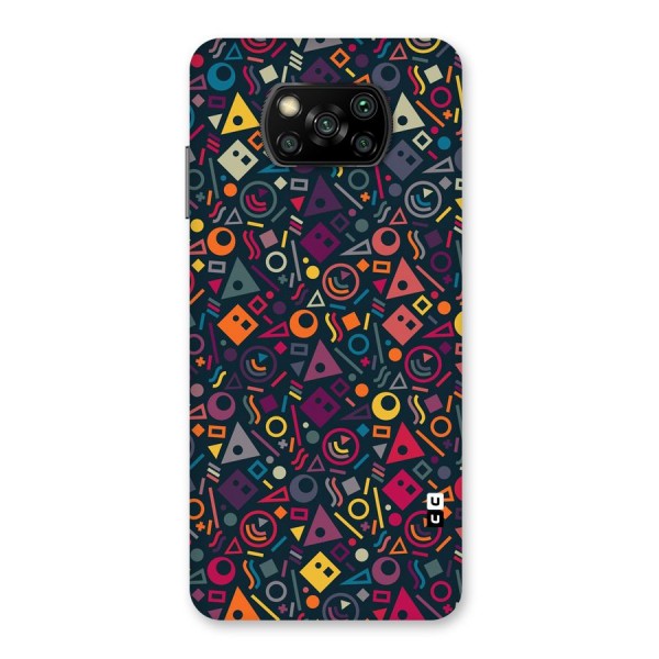Abstract Figures Back Case for Poco X3