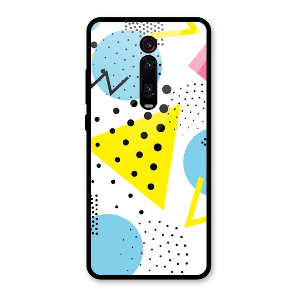 Abstract Geometry Glass Back Case for Redmi K20