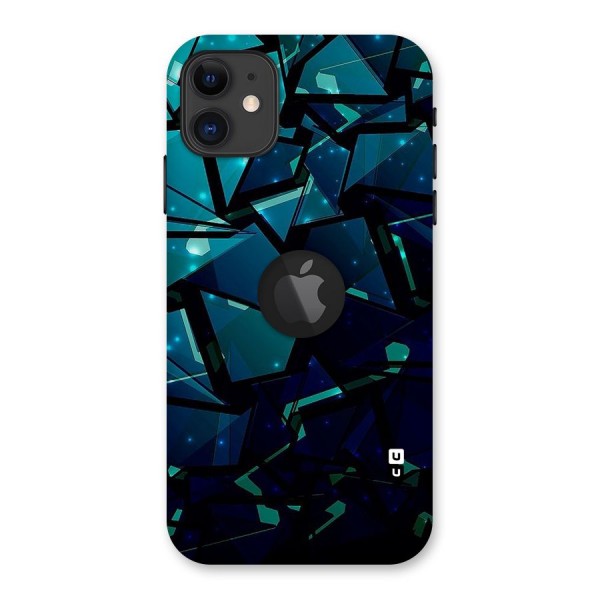 Abstract Glass Design Back Case for iPhone 11 Logo Cut