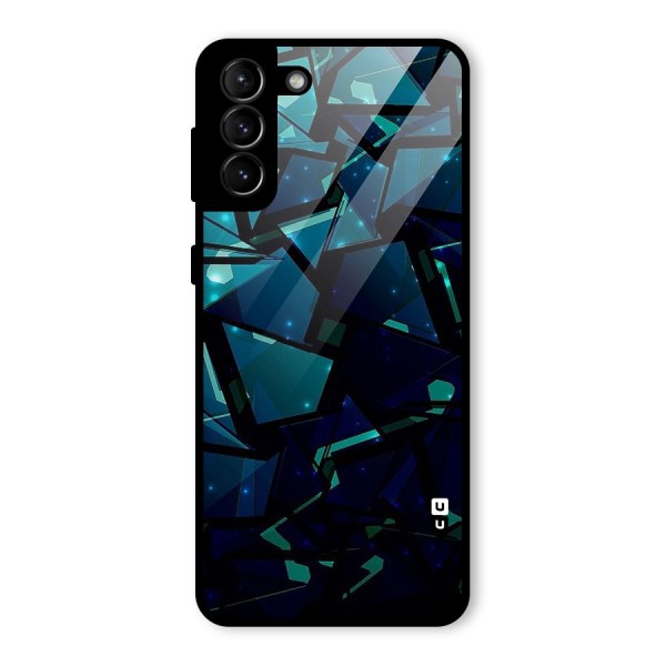Abstract Glass Design Glass Back Case for Galaxy S21 Plus