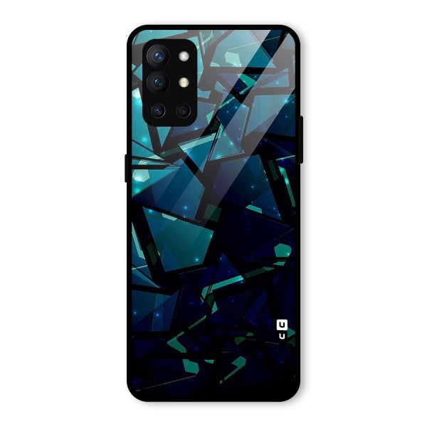 Abstract Glass Design Glass Back Case for OnePlus 9R