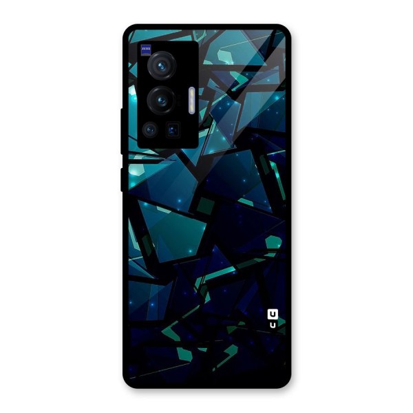 Abstract Glass Design Glass Back Case for Vivo X70 Pro
