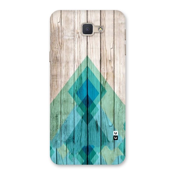 Abstract Green And Wood Back Case for Galaxy J5 Prime