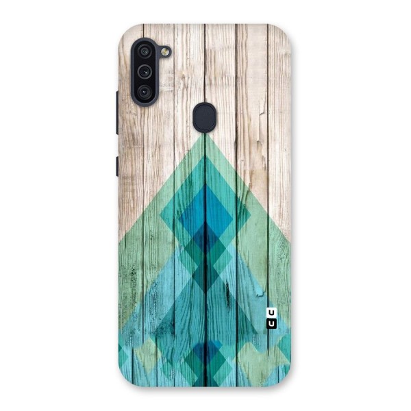 Abstract Green And Wood Back Case for Galaxy M11