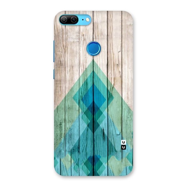 Abstract Green And Wood Back Case for Honor 9 Lite