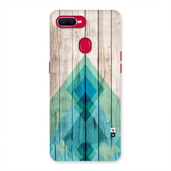Abstract Green And Wood Back Case for Oppo F9 Pro