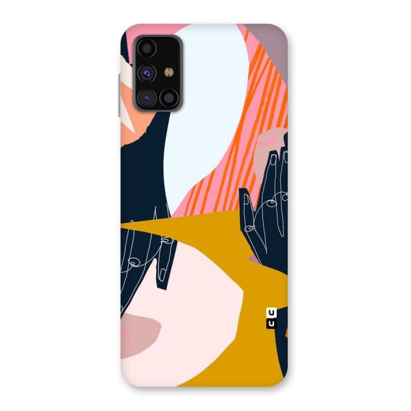 Abstract Hands Back Case for Galaxy M31s