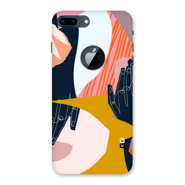Abstract Hands Back Case for iPhone 7 Plus Logo Cut
