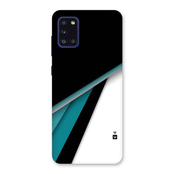 Abstract Lines Of Blue Back Case for Galaxy A31