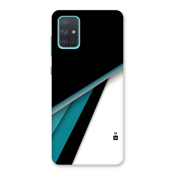 Abstract Lines Of Blue Back Case for Galaxy A71
